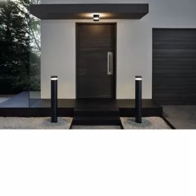   Led lámpatest , állólámpa , 11 Watt , meleg fehér , fekete , kültéri , IP44 , EGLO , MELZO , 97304