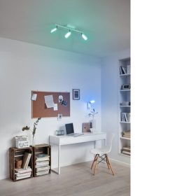   LED lámpatest , mennyezeti , 3 x 5W ,  dimmelhető , RGB , CCT , fehér , EGLO , PALOMBARE-C , 97693