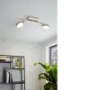 LED lámpatest , mennyezeti , 2 x 5W ,  dimmelhető , RGB , CCT , nikkel , EGLO , CORROPOLI-C , 97715