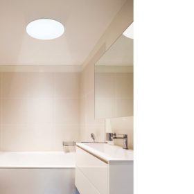   LED lámpatest , mennyezeti/fali , kerek , 17.3W , meleg fehér , IP44 , EGLO , FRANIA , 97884