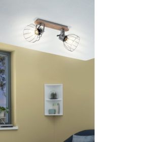   EGLO , 98135 , SAMBATELLO , spot lámpa , E27 , 2X40W , IP20 , ezüst