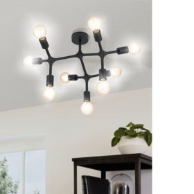   EGLO , 98318 , BOCADELLA 1 , mennyezeti lámpa , E27 , 9X60W , IP20