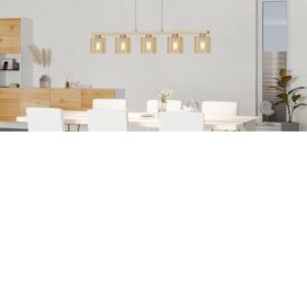   EGLO , 98592 , CASTRALVO , függeszték , E27 , 5X28W , IP20 , borostyán