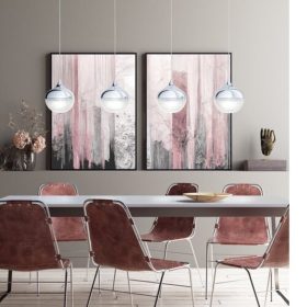   EGLO , 98628 , MIOGLIA 1 , függeszték , E14 , 4X25W , IP20 , fehér szemcsés, átlátszó