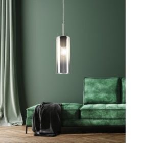   LED lámpa , függeszték , mennyezeti , E27 foglalat , fekete , EGLO , SELVINO, 98694