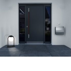   LED lámpatest , állólámpa , E27-es foglalatú , fekete , kültéri , IP44 , EGLO , PRATA VECCHIA , 98732