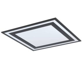   LED panel , 36W , falon kívüli , 60 cm , négyzet , természetes fehér , fekete keret , EGLO , SAVATARILA , 99039