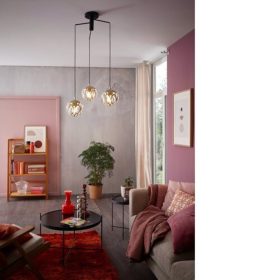   EGLO , 99073 , MIRTAZZA , függeszték , E27 , 3X60W , IP20 , pezsgőszínű