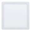 LED lámpa , süllyesztett , mennyezeti , négyzet ,  fehér , meleg fehér , 17W , 5 év garancia , EGLO , FUEVA 5 , 99164