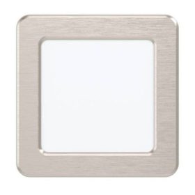   LED panel , 5.5W , süllyesztett , négyzet , természetes fehér , matt nikkel keret , EGLO , FUEVA 5 , 99183