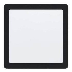   LED panel , 16.5W , süllyesztett , négyzet, természetes fehér , fekete keret , EGLO , FUEVA 5 , 99189