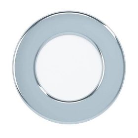   LED panel , 2.7W , süllyesztett , kerek , természetes fehér , króm keret , IP44 , EGLO , FUEVA 5 , 99208