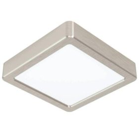   LED panel , 10.5W , falon kívüli , négyzet , meleg fehér , matt nikkel keret , EGLO , FUEVA 5 , 99239