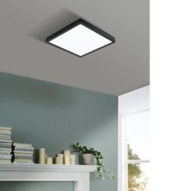   LED panel , 20W , falon kívüli , négyzet , meleg fehér , fekete keret , EGLO , FUEVA 5 , 99245