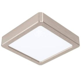   LED panel , 10.5W , falon kívüli , négyzet , természetes fehér , matt nikkel keret , EGLO , FUEVA 5 , 99252