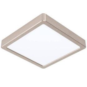   LED panel , 16.5W , falon kívüli , négyzet , természetes fehér , matt nikkel keret , EGLO , FUEVA 5 , 99253