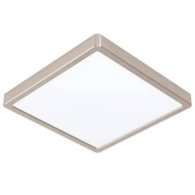   LED panel , 20W , falon kívüli , négyzet , természetes fehér , nikkel keret , EGLO , FUEVA 5 , 99254