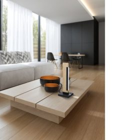   LED lámpa , asztali , 6.5W , dimmelhető , meleg fehér , fa , fekete , EGLO , CAMACHO , 99295