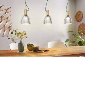   EGLO , 99314 , LEBALIO , függeszték , E27 , 3X40W , IP20 , fekete-átlátszó