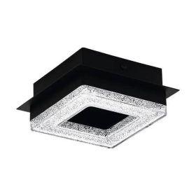   EGLO , 99324 , FRADELO 1 , fali-mennyezeti lámpa , 3000 K , LED , 1X3,2W , IP20 , fekete, átlátszó