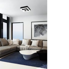   EGLO , 99327 , FRADELO 1 , mennyezeti lámpa , 3000 K , LED , 4X2W , IP20 , fekete, átlátszó