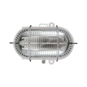   LED lámpatest , oldalfali lámpa , hajólámpa , E27 foglalat , ovális , szürke , IP54 , Strühm , Eben