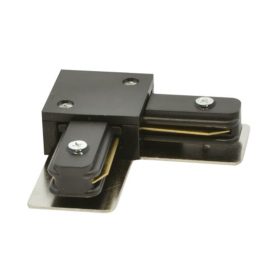   Track light sín adapter , 1 fázisú , 2 pólusú , L típus , fekete , Strühm