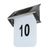 Led lámpatest , napelemes , oldalfali , házszám kijelzéssel , 0.12 Watt , hideg fehér , kültéri , fehér , IP44 , STRÜHM