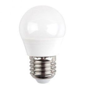   LED lámpa , égő , kis gömb ,  E27 foglalat , 5.5 Watt , 180° , meleg fehér , SAMSUNG Chip , 5 év garancia