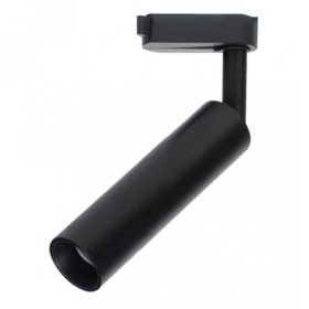   Sínes LED lámpa , track light , 3 fázisú , 4 pólusú , 20 Watt , SAMSUNG CHIP , természetes fehér , 5 év garancia , fekete