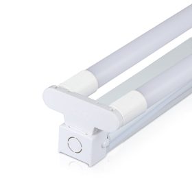   LED T8 fénycső armatúra, 2x22w, 4000K, természetes fehér, 4000lm, 160°, fehér, CRI>80, 1520mm, V-TAC, 6440