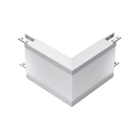   Lineáris LED lámpatest tartozék - L alakú csatlakozó, 12w, 4000K, természetes fehér, 1000lm, 120°, ezüst, CRI>80, V-TAC, 390