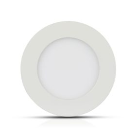   LED mini panel prémium PRO kerek, süllyesztett, 24w, 3000K, meleg fehér, 2000lm, 120°, fehér, CRI>80, V-TAC, 724