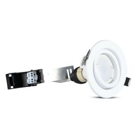   LED spot égő, 5w, 6400K, hideg fehér, 400lm, GU10, 110°, fehér, CRI>80, 3 db/csomag, V-TAC, 8883