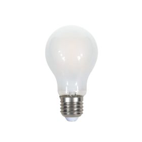   LED izzó opál, 7w, 2700K, meleg fehér, 840lm, E27, 300°, fehér, CRI>80, V-TAC, 71811
