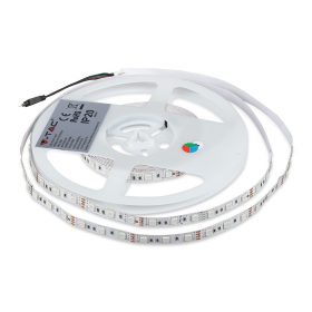   VT-5050-60 10W/M LED Szalag RGB Szett IP20 Eu Csatlakozó (5M/Tekercs)