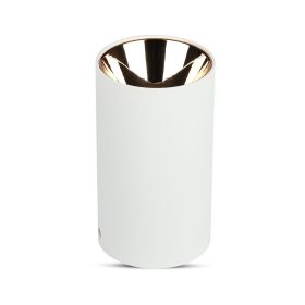   LED kerek mennyezeti lámpatest, GU10, fehér, rózsaarany, V-TAC, 8592