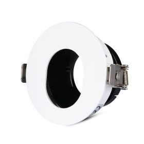   LED spotlámpa keret kerek, GU10, fehér, fekete, V-TAC, 3161
