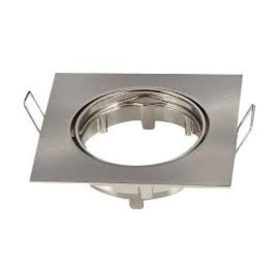   Beépíthető spot keret , lámpatest , GU10 vagy MR16 , matt nikkel , billenthető