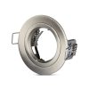 LED spotlámpa keret kerek, GU10, szatén nikkel, V-TAC, 3643