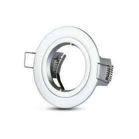   LED spotlámpa keret kerek, GU10, metál szürke, V-TAC, 3644