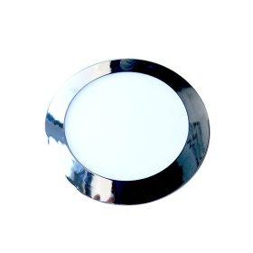   LED mini panel vékony, süllyesztett, 24w, 3000K, meleg fehér, 2000lm, 120°, króm, CRI>80, V-TAC, 6352