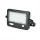 Napelemes LED reflektor, 10w, 4000K, természetes fehér, 1100lm, 90°, fekete, CRI>80, IP65, V-TAC, 8674
