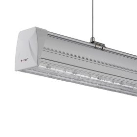   Függeszthető Lineáris LED lámpatest főmodul, 50w, 4000K, természetes fehér, 8000lm, 90°, fehér, CRI>80, dimmelhető, 1500mm, V-TAC, 1360