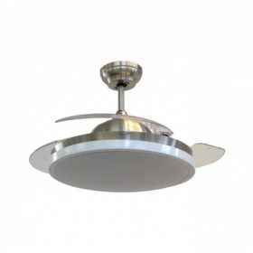   Ventilátoros LED lámpatest , mennyezeti , 3 lapáttal , 30W , CCT , távirányítóval , V-TAC