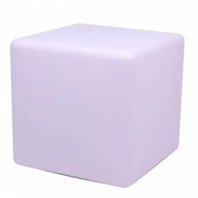   LED lámpatest , dekoráció , kocka , 40 cm , 3W , RGB , kültéri , IP65