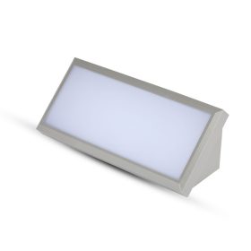   Kültéri LED fali lámpa, 12w, 4000K, természetes fehér, 600lm, 110°, szürke, IP65, V-TAC, 8234