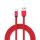 Ruby Micro USB kábel, piros, V-TAC, 8497