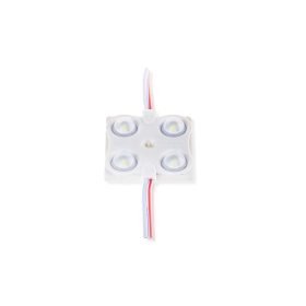   LED modul 4 db SMD2835 fényforrással, 1,44w, 3000K, meleg fehér, 120lm, 160°, CRI>75, IP68, V-TAC, 5129