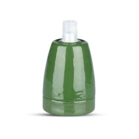 Porcelán függeszték, E27, zöld, V-TAC, 3797